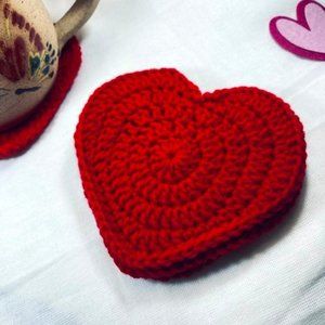 Red Heart Coaster